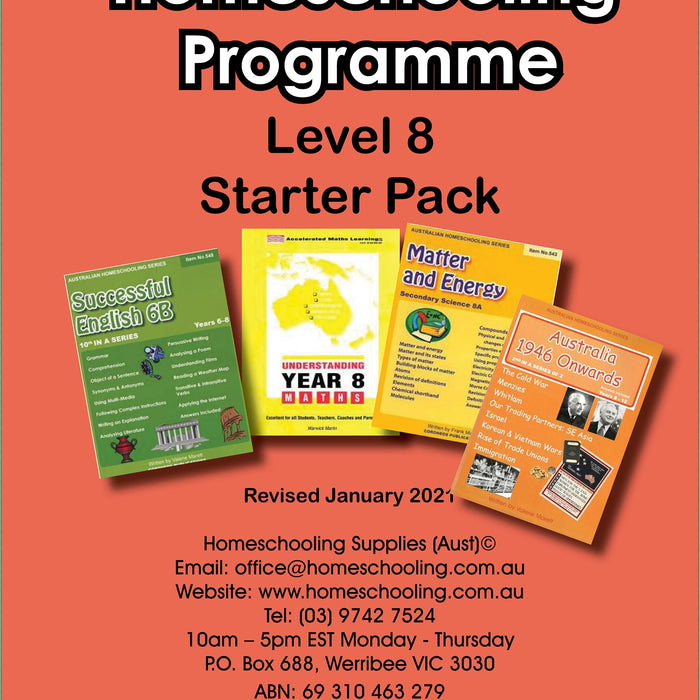 Homeschooling grade 8 starter pack