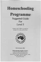 Suggested Homeschooling Guide for Level 5