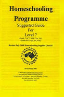 Suggested Homeschooling Guide for Level 7