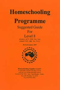 Suggested Homeschooling Guide for Level 8