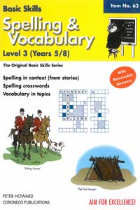 Spelling & Vocabulary 3 - Year 5-8