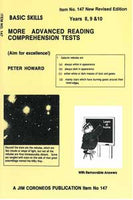 More Advanced Reading Comprehension Tests - Years 8-10