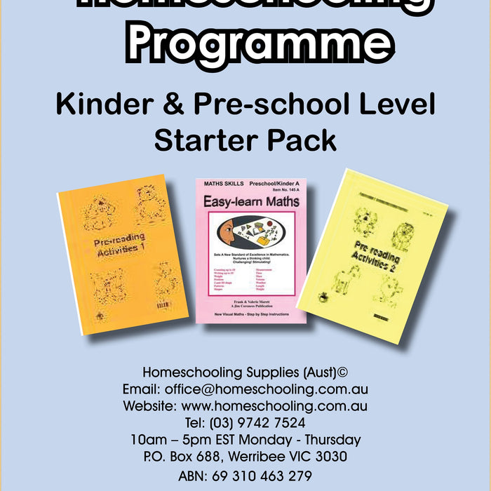 Kinder and Preschool Starter pack