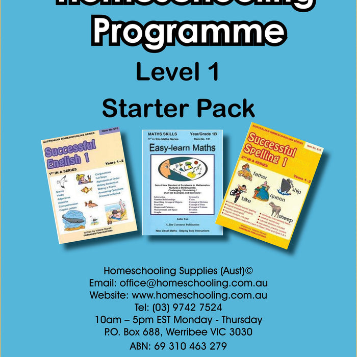 Homeschooling grade 1 starter pack