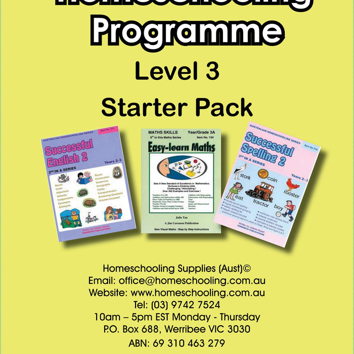 Homeschooling grade 3 starter pack