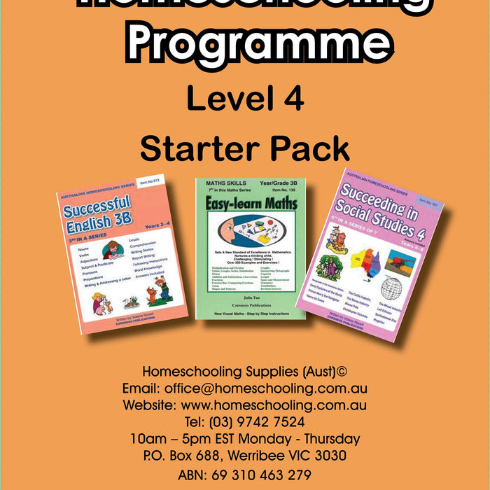 Homeschooling grade 4 starter pack
