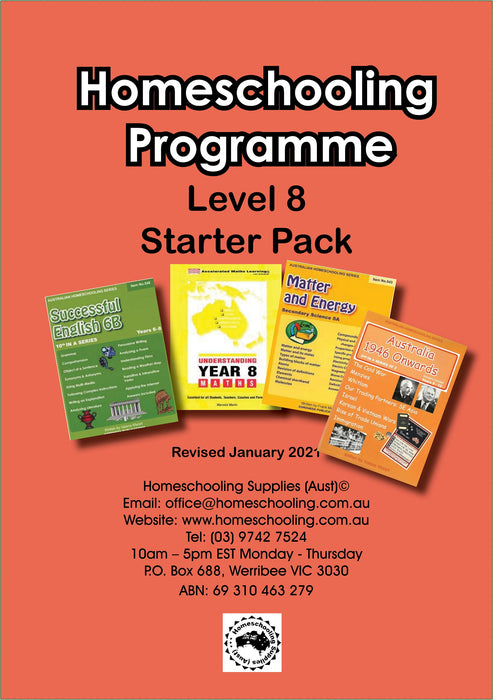 Homeschooling grade 8 starter pack